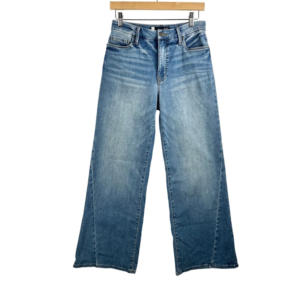 Kut from the Kloth Jeans 4L Blue Meg Fab Ab Wide Leg High Rise boho chic